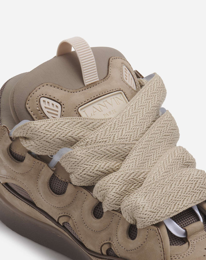 Lanvin LEATHER CURB SNEAKERS