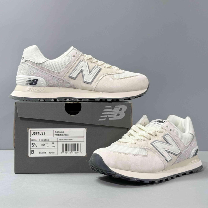 New Balance 574 'Beige White' - SleekGait