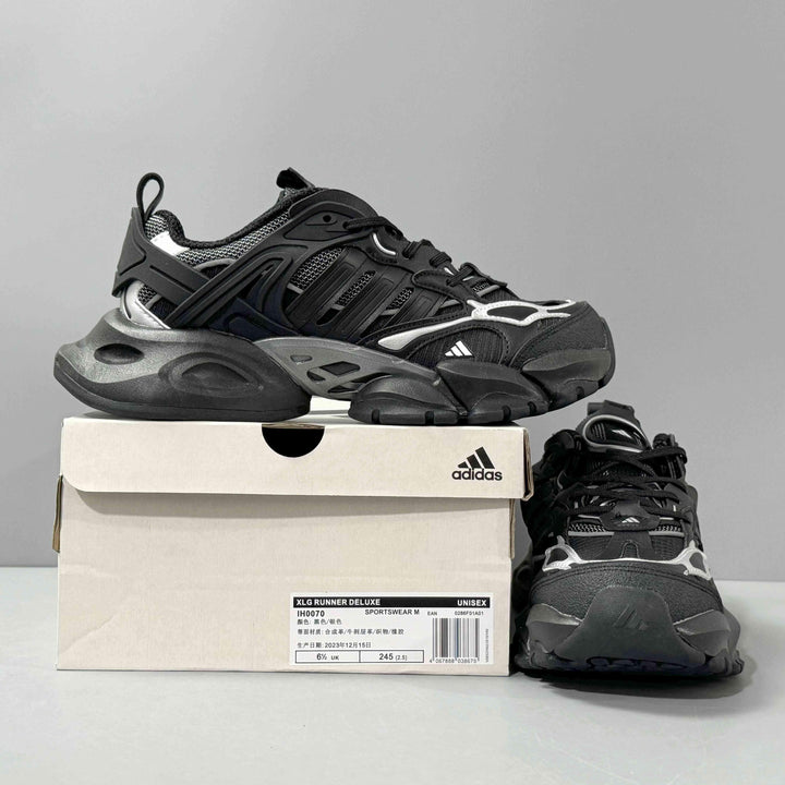 Adidas XLG RUNNER DELUXE 'Vento Black' - SleekGait