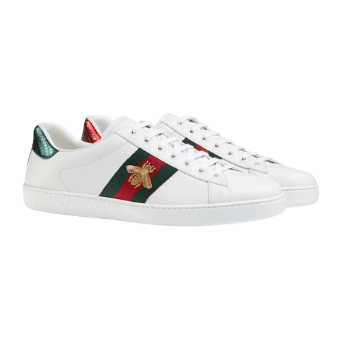 Gucci Ace GG Supreme Sneakers with Embroidered Bee - SleekGait