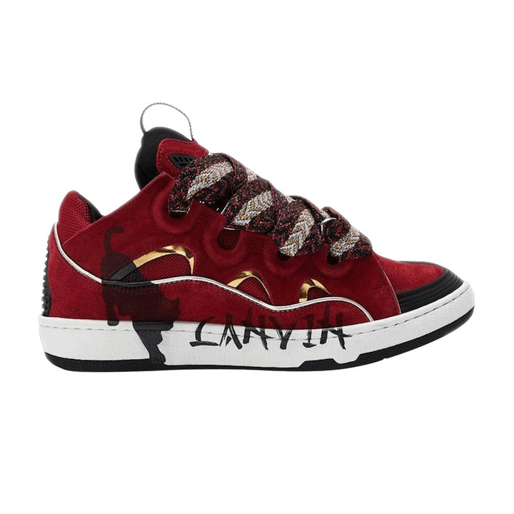 Lanvin Curb Sneaker 'Red Gold'