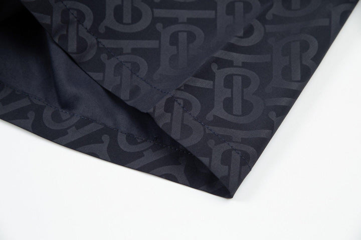 Burberry Men's Striped Cotton Knit Basketball Shorts 'Navy' - SleekGait