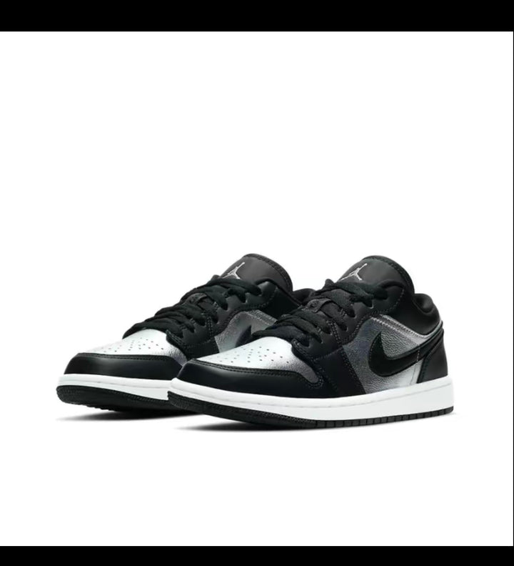 Nike Air Jordan 1 Low SE Silver Toe Women's Perfect Low Top Sneakers Walking Shoe Fashion