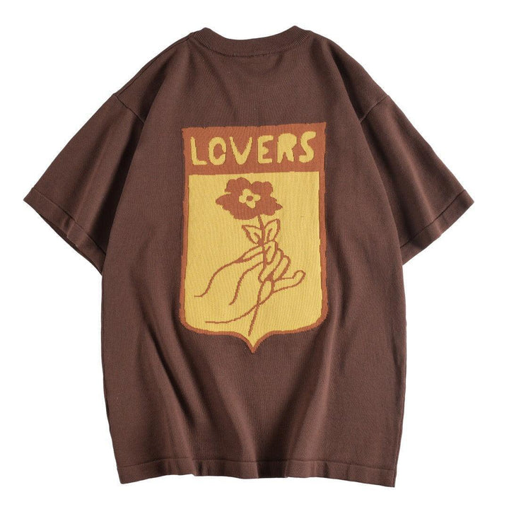 Louis Vuitton T-Shirt Without Collar 'Brown' - SleekGait