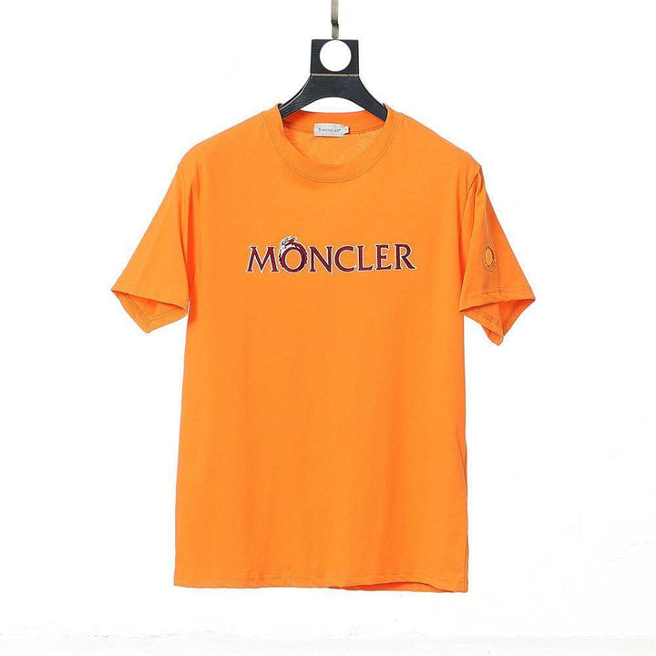 Moncler T-Shirt Without Collar 'Orange' - SleekGait