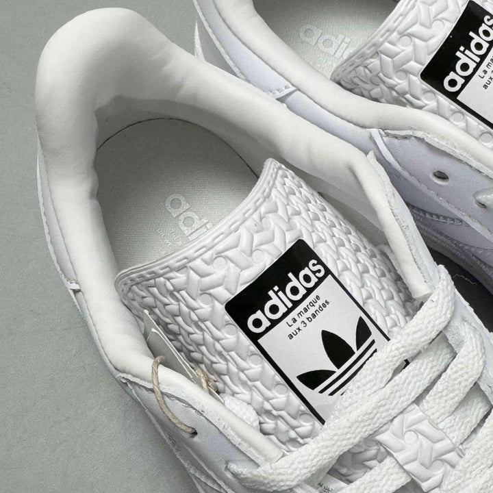 Adidas Originals Gazelle Bold 'Triple White' - SleekGait