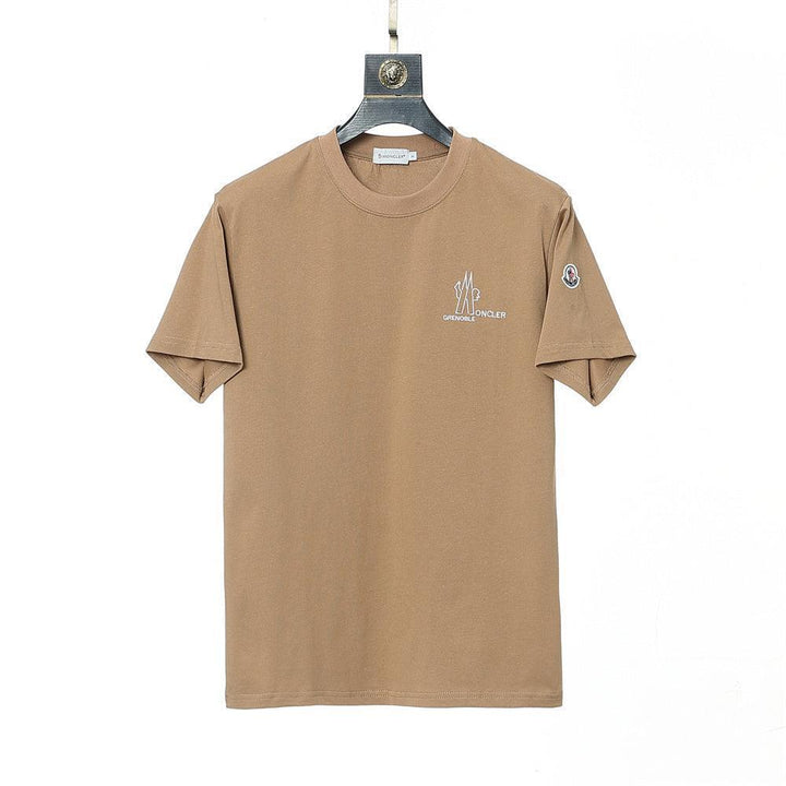 Moncler T-Shirt Without Collar 'Beige' - SleekGait