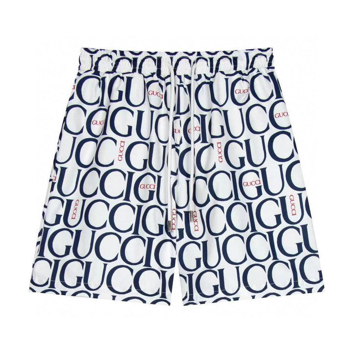 Maxi Gucci Print Fabric Short 'Blue' - SleekGait