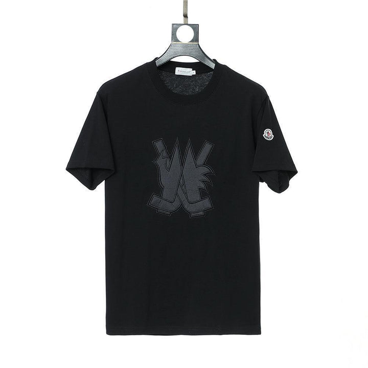 Moncler T-Shirt Without Collar 'Black' - SleekGait
