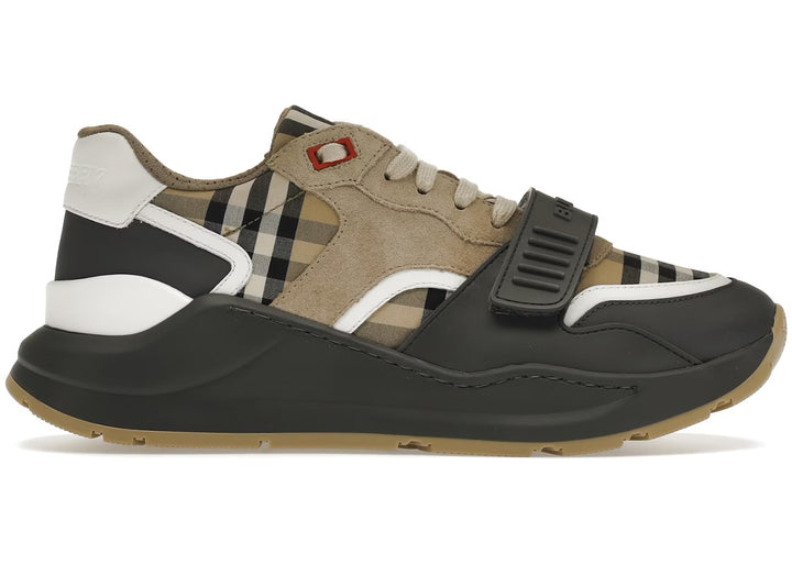 Burberry Ramsey Vintage Check Suede Leather Sneakers