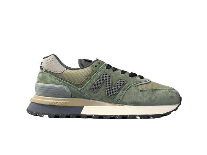 New Balance 574 Legacy Stone Island Dark Green - SleekGait