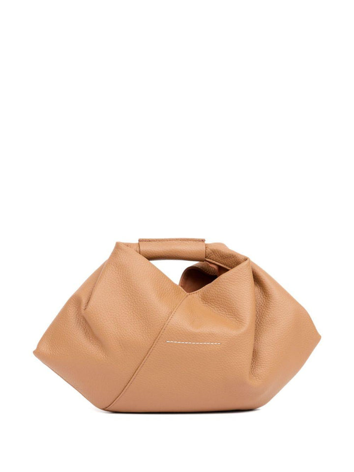 MM6 MAISON MARGIELA Draped Mini Handbag with Rolled Top Handle - SleekGait