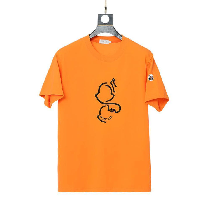 Moncler T-Shirt Without Collar 'Orange' - SleekGait