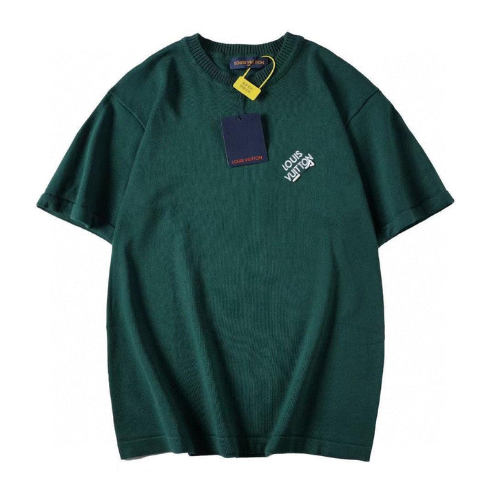Louis Vuitton T-Shirt Without Collar 'Green' - SleekGait