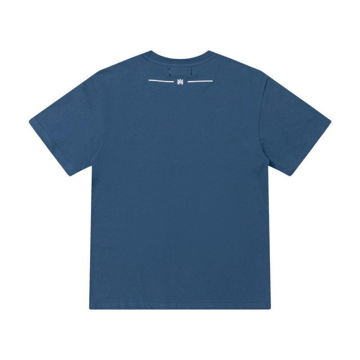 Amiri Blue T-Shirt Without Collar - SleekGait