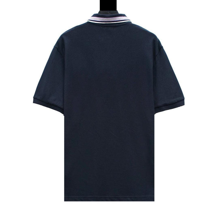 Gucci Blue T-shirt with a collar - SleekGait