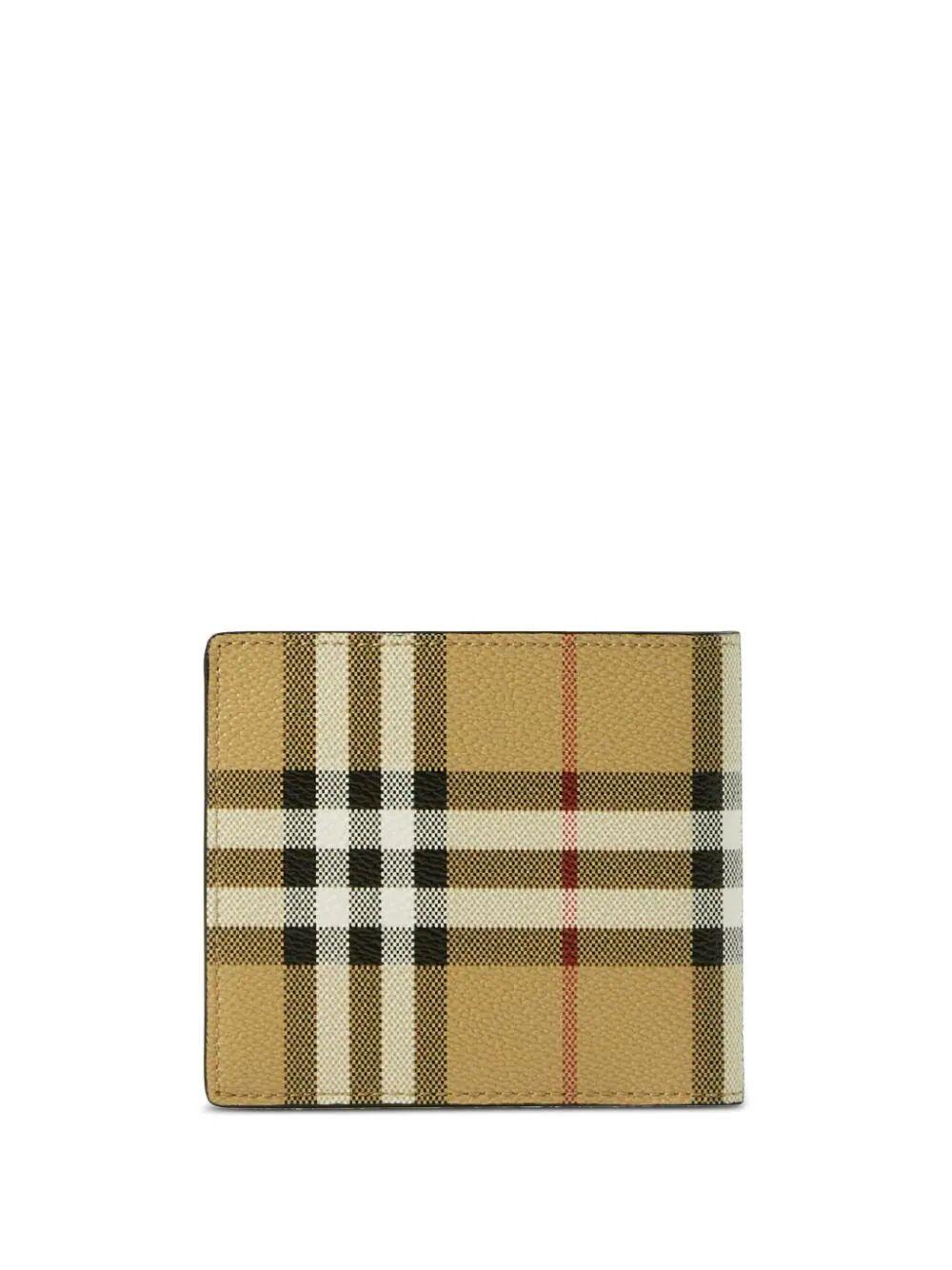 BURBERRY Mini Vintage Check Bifold Leather Wallet - SleekGait