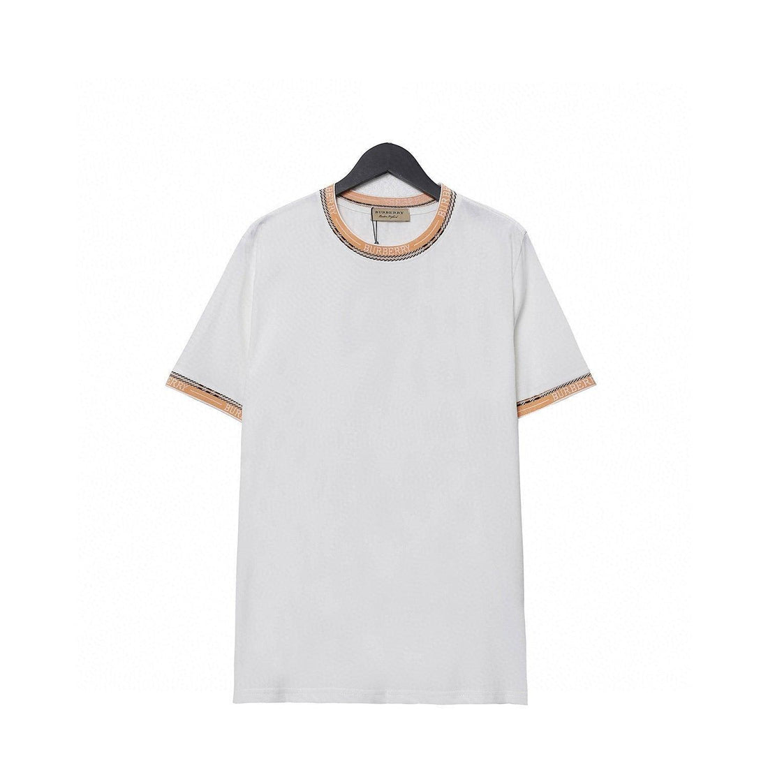 Burberry T-Shirt Without Collar 'White & Beige' - SleekGait