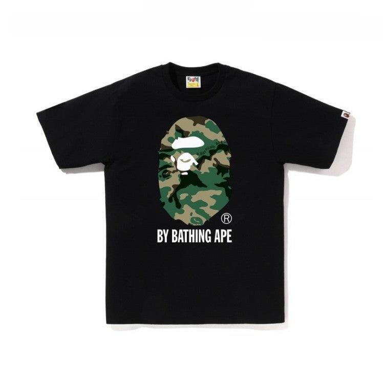 Bathing Ape Black T-Shirt without Collar - SleekGait