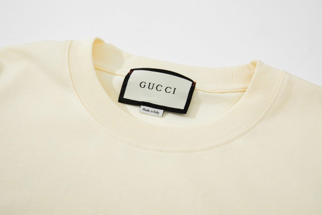 Gucci T-Shirt Without Collar 'Cream' - SleekGait