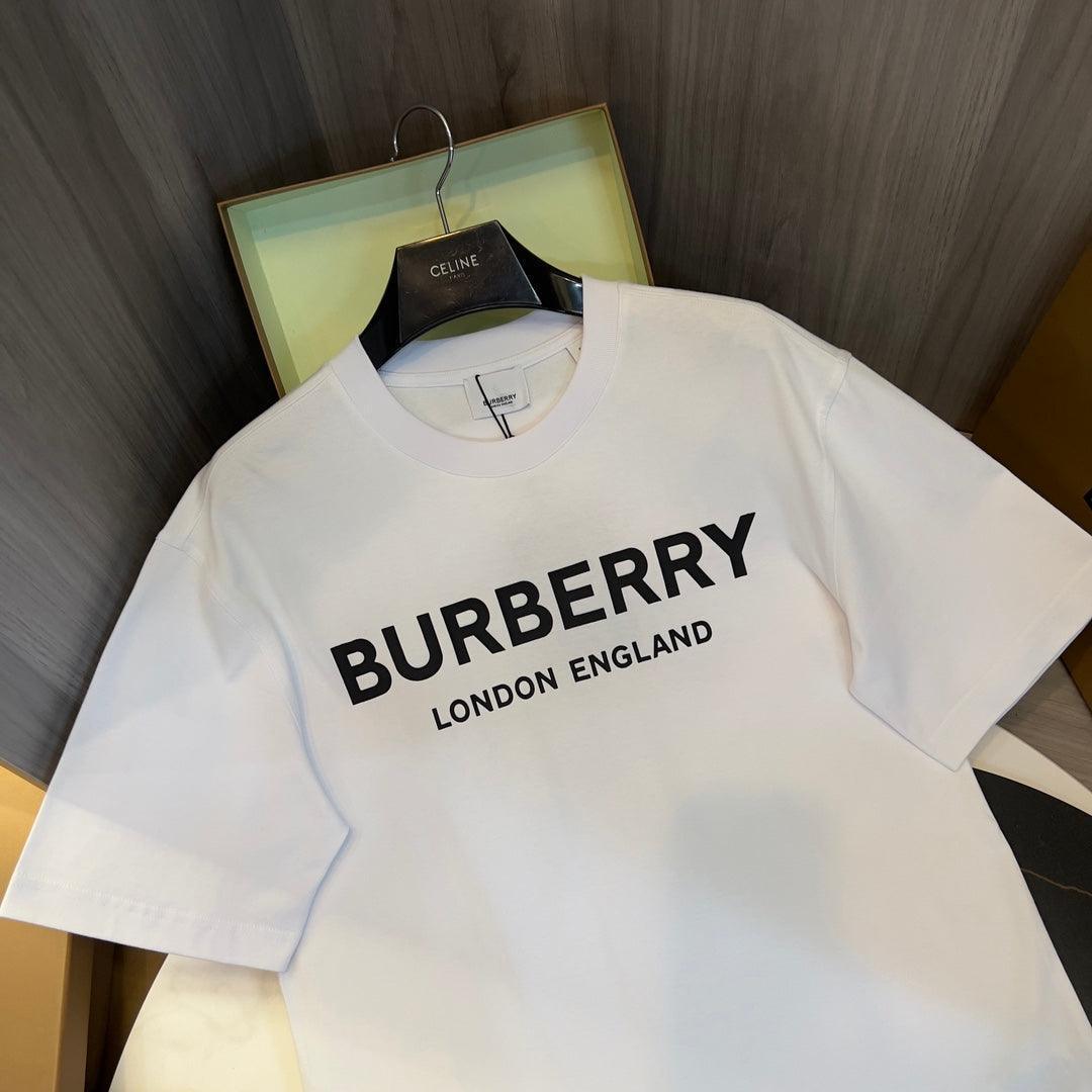 Burberry T-Shirt Without Collar 'White & Black' - SleekGait