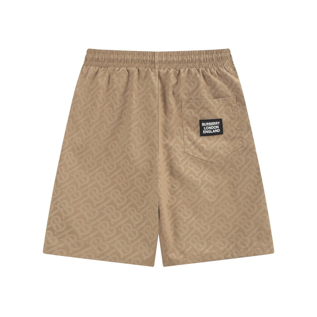 Burberry Men's Striped Cotton Knit Basketball Shorts 'Beige' - SleekGait