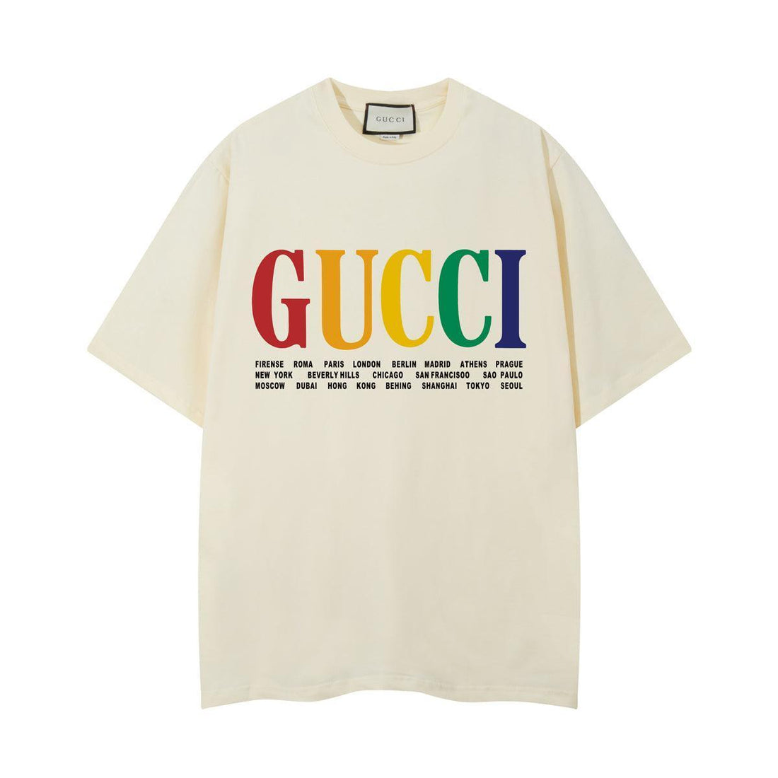 Gucci T-Shirt Without Collar 'Cream' - SleekGait