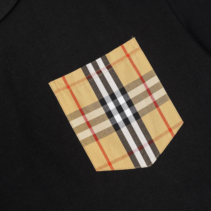 Burberry T-Shirt Without Collar 'Black & Beige' - SleekGait