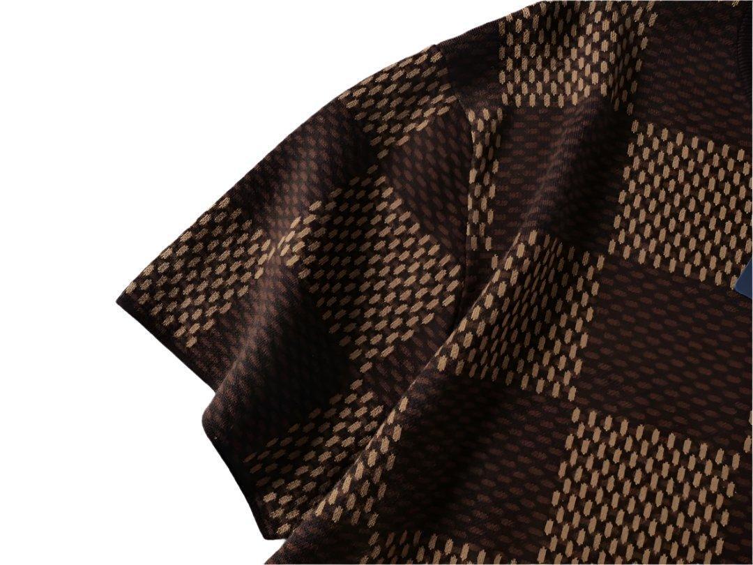 Louis Vuitton Damier T-Shirt Without Collar 'Brown' - SleekGait