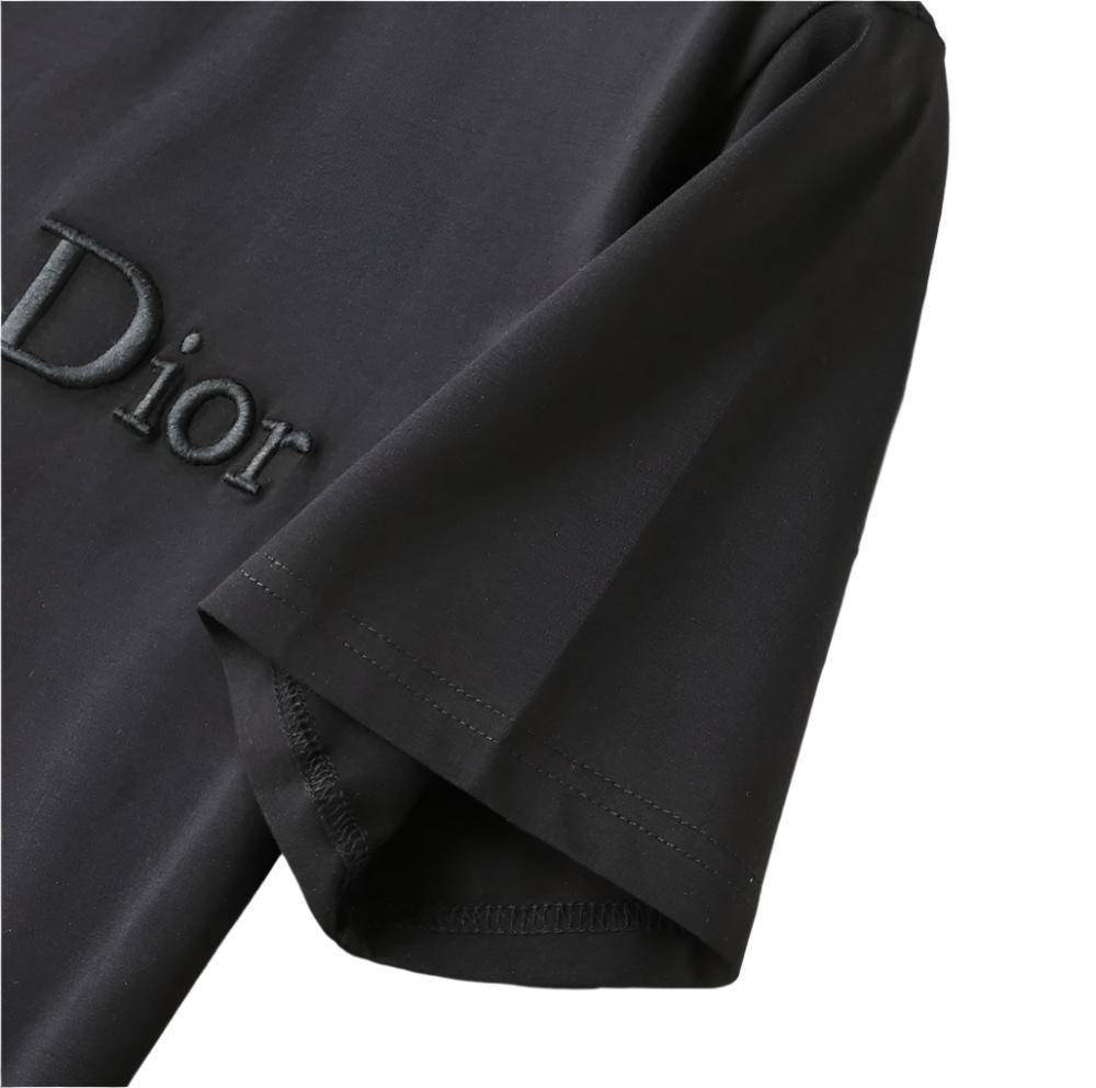 Dior T-Shirt Without Collar 'Black' - SleekGait