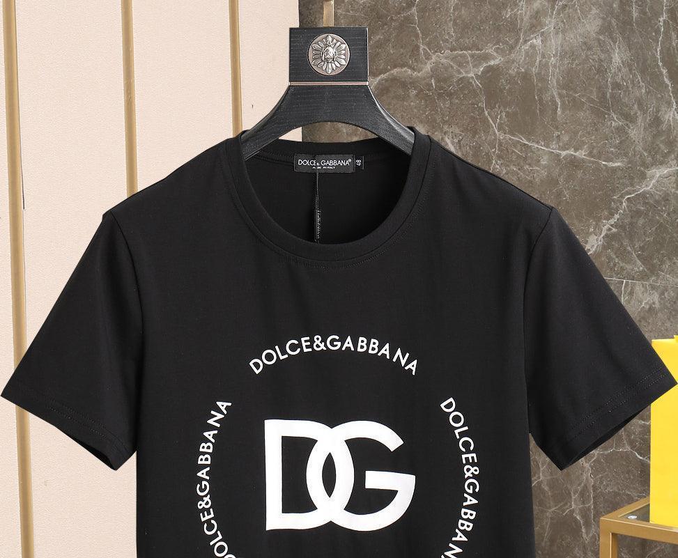 Dolce & Gabbana T-Shirt Without Collar 'Black & White' - SleekGait