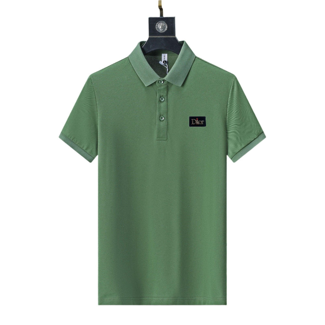 Dior Green T-Shirt With Collar - SleekGait