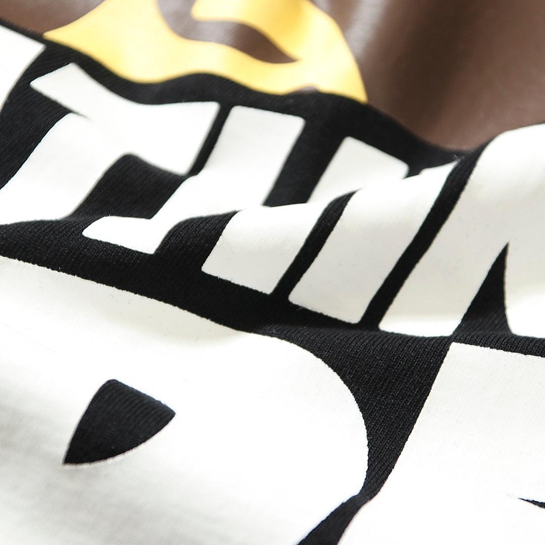 Bathing Ape Black T-Shirt without Collar - SleekGait