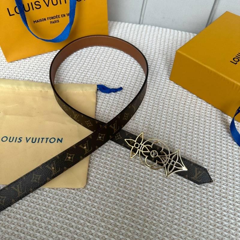 Louis Vuitton Woman Reversible Belt 'Brown' - SleekGait