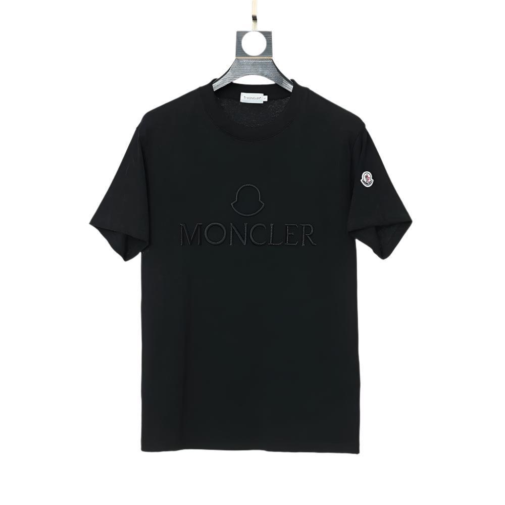 Moncler T-Shirt Without Collar 'Black' - SleekGait