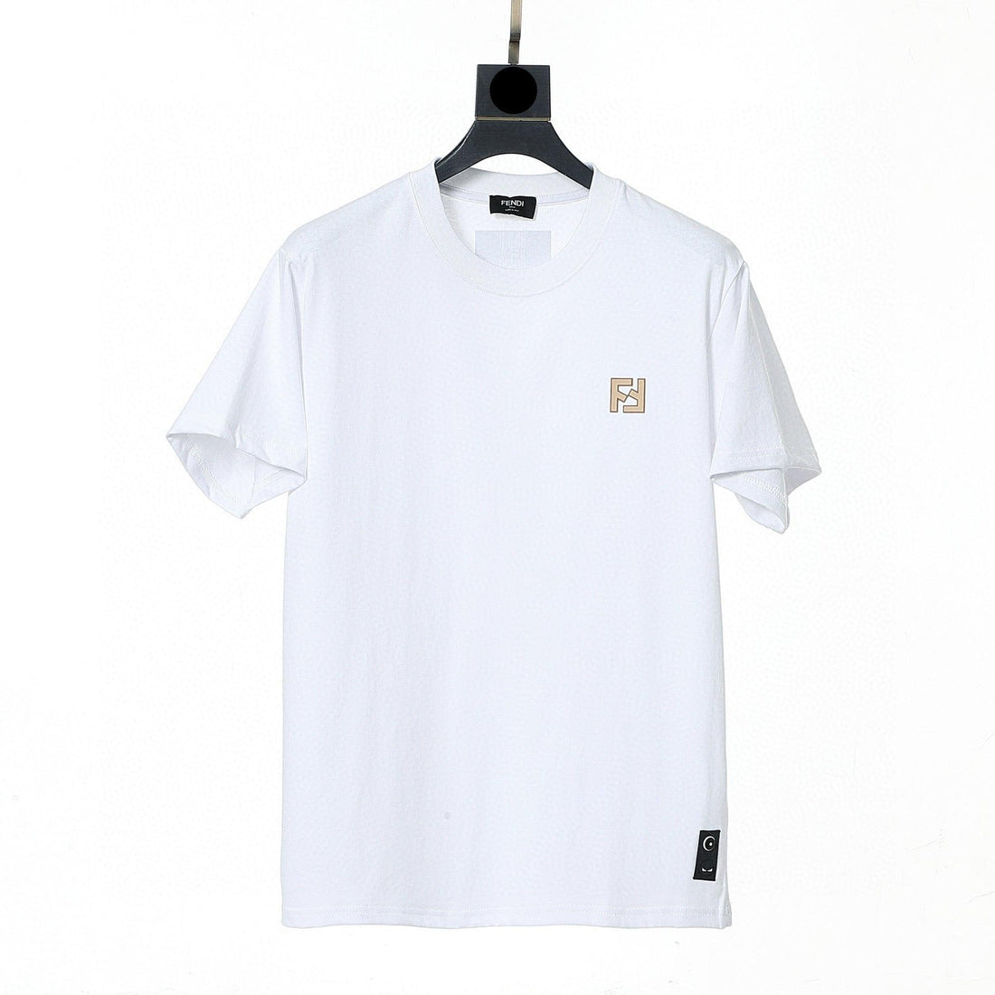 Fendi T-Shirt without Collar 'White' - SleekGait