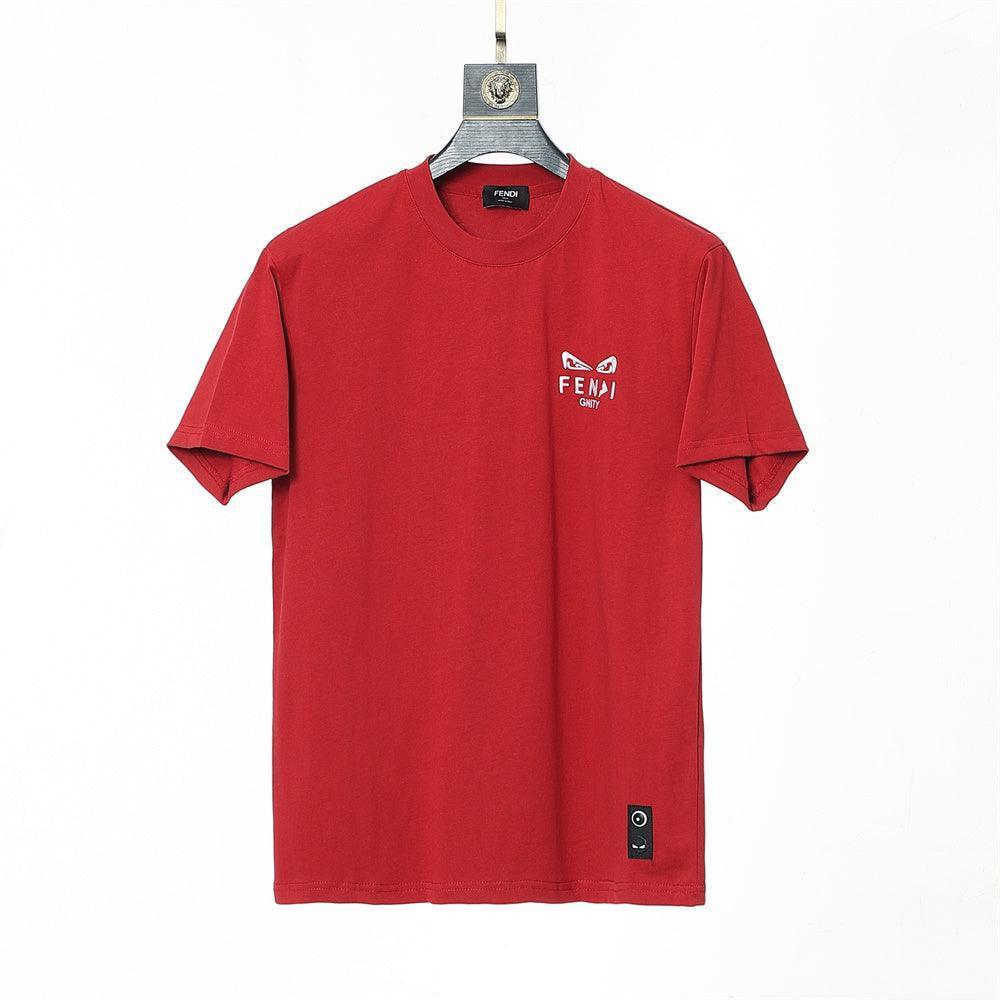 Fendi T-Shirt without Collar 'Red' - SleekGait