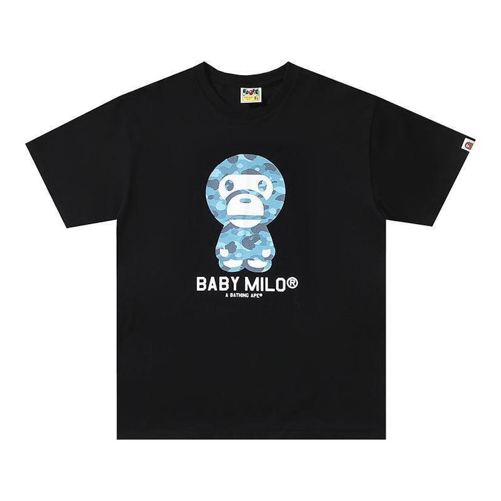 Bathing Ape Back Baby Milo T-Shirt without Collar - SleekGait