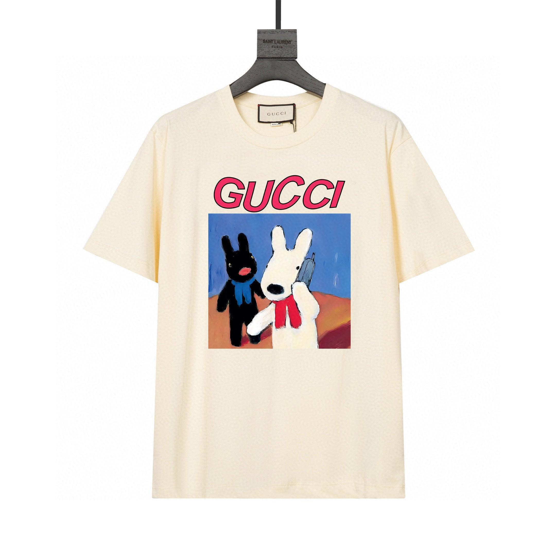 Gucci T-Shirt Without Collar 'Beige' - SleekGait