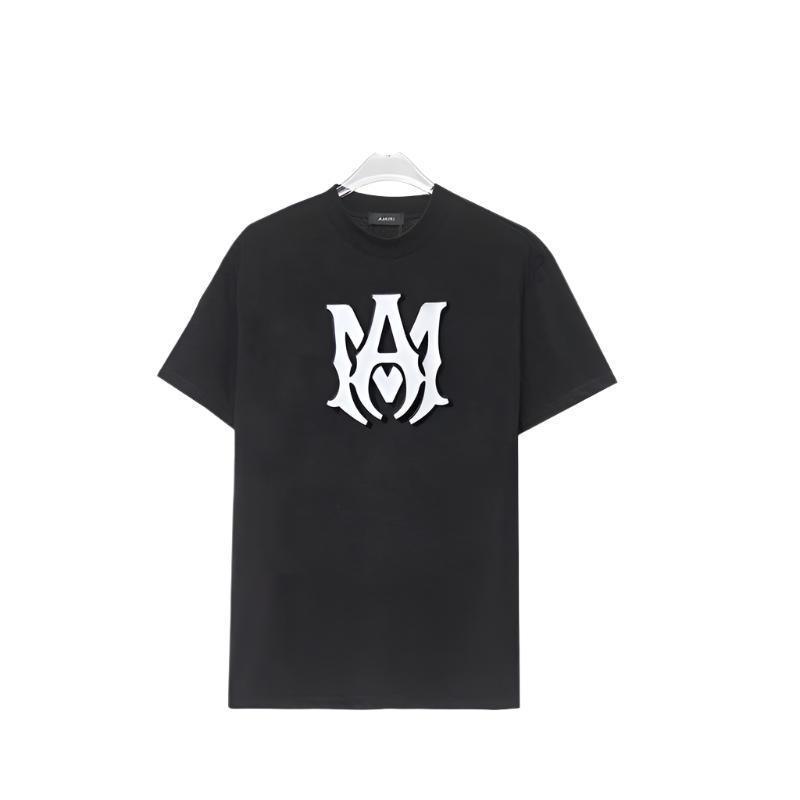 Amiri Black T-Shirt Without Collar - SleekGait