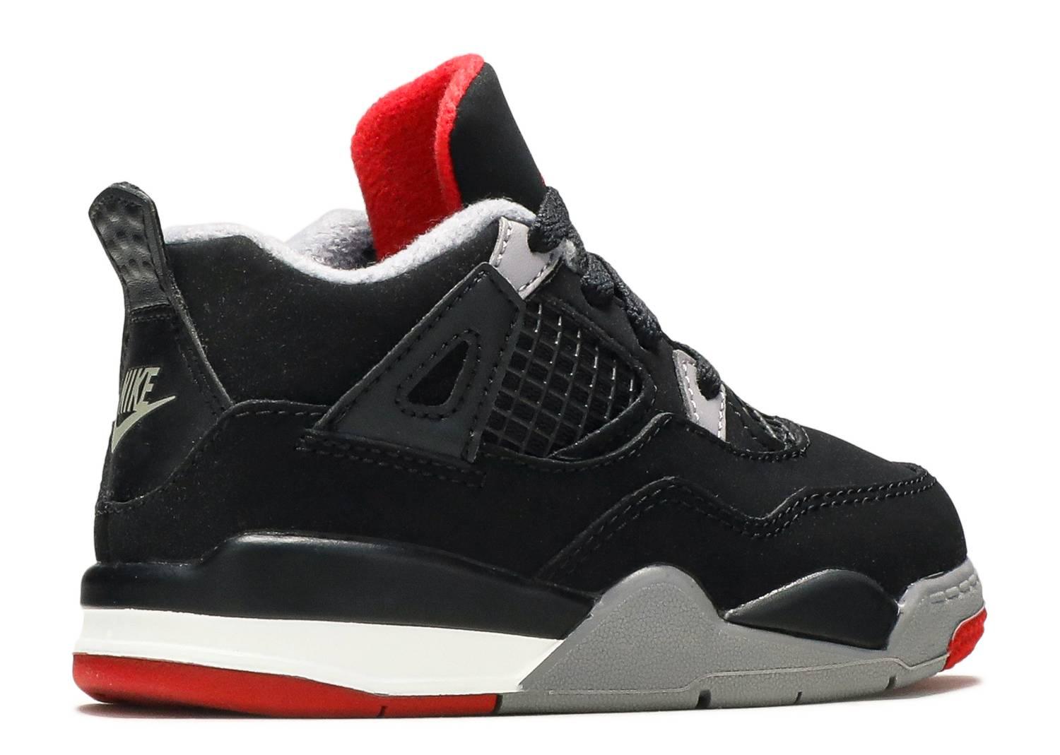 Air Jordan 4 Retro 'Bred' TD/PS - SleekGait