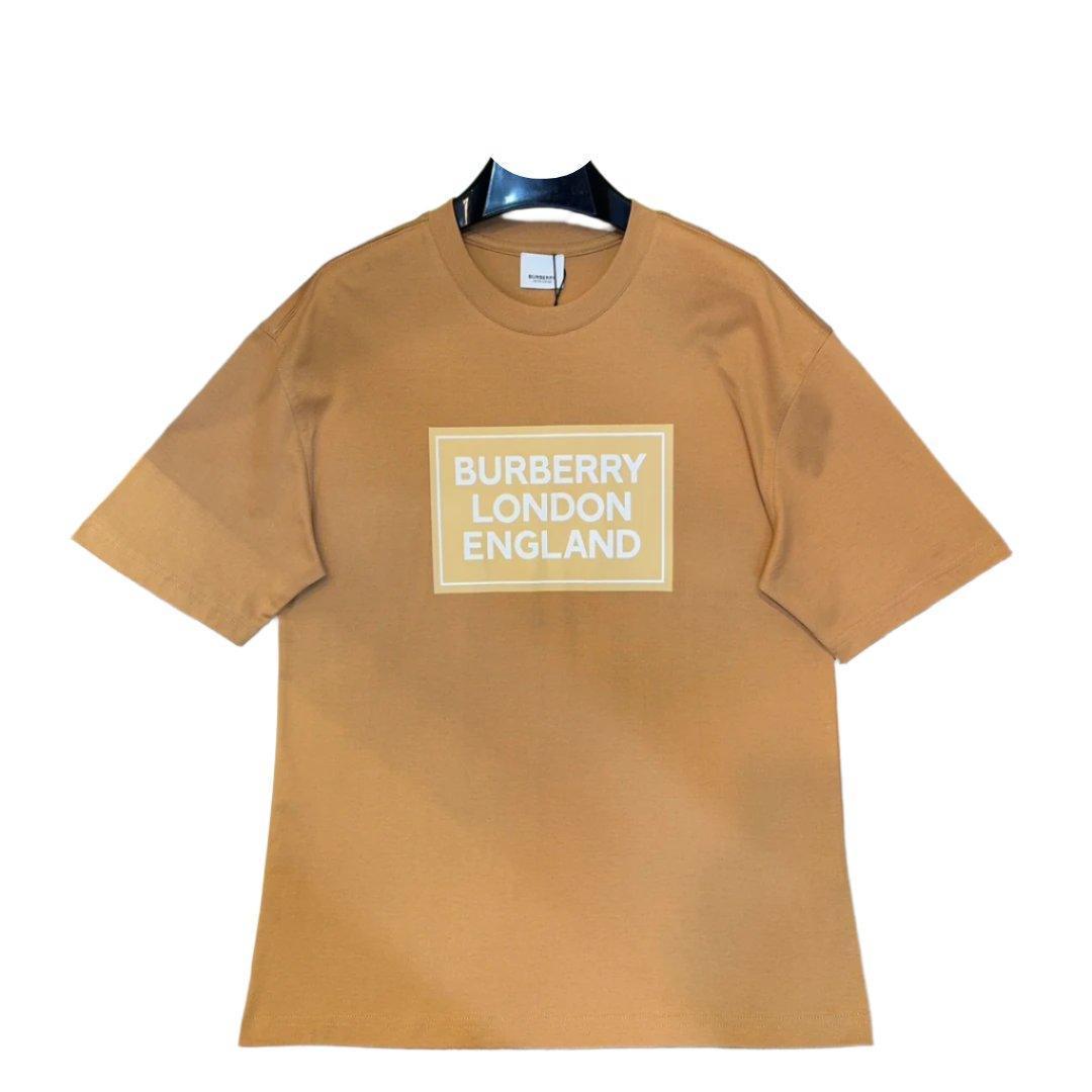 Burberry Brown & Beige T-Shirt Without Collar - SleekGait