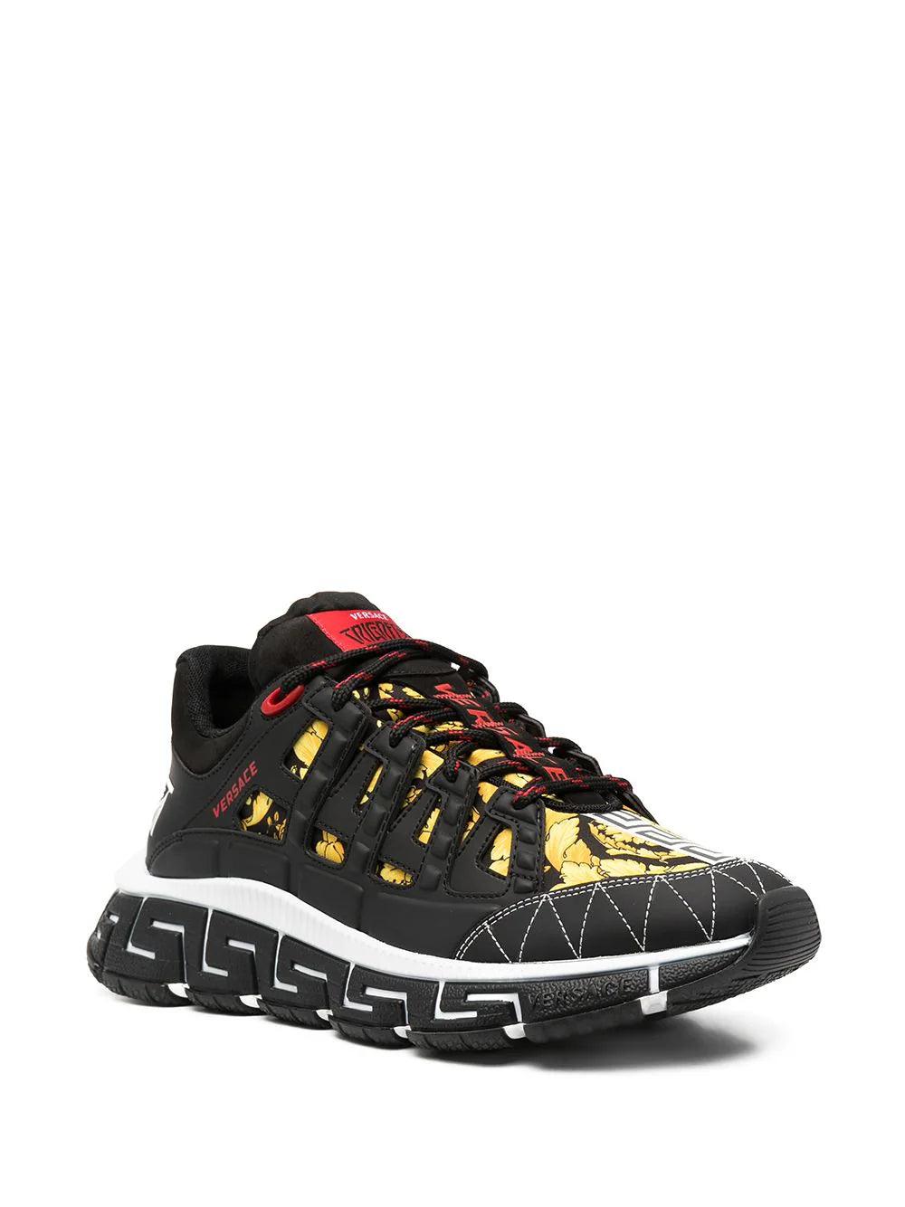 Versace Trigreca baroque-print sneakers - SleekGait