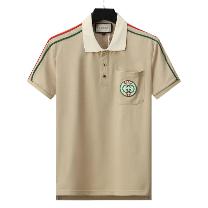 Gucci Beige T-shirt with a collar - SleekGait