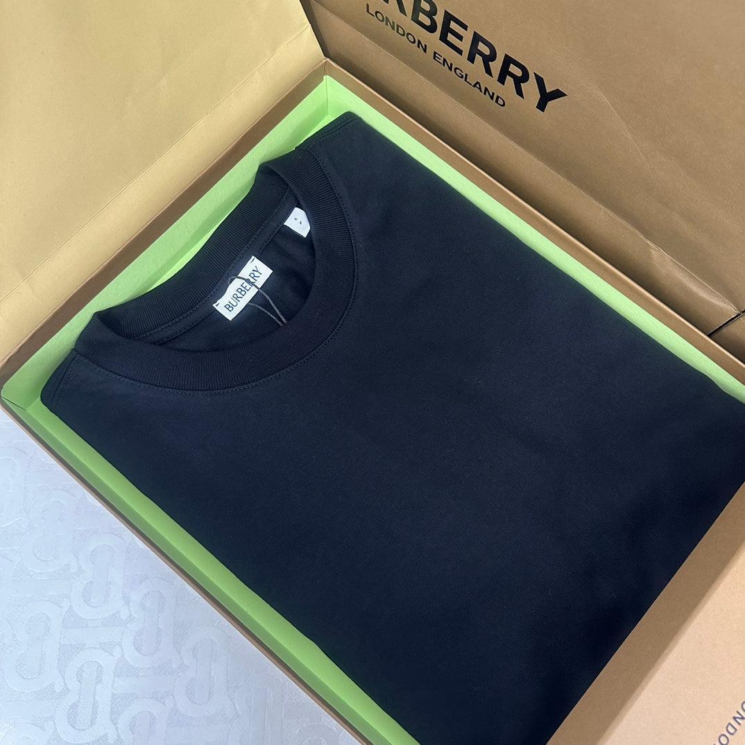 Burberry Black T-Shirt Without Collar - SleekGait