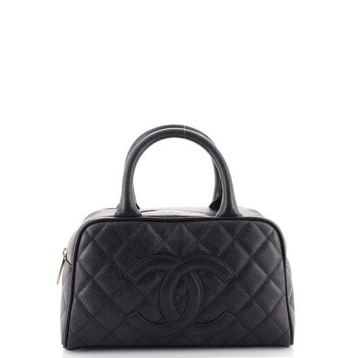 Chanel Timeless CC Bowler Bag Quilted Caviar Small - SleekGait