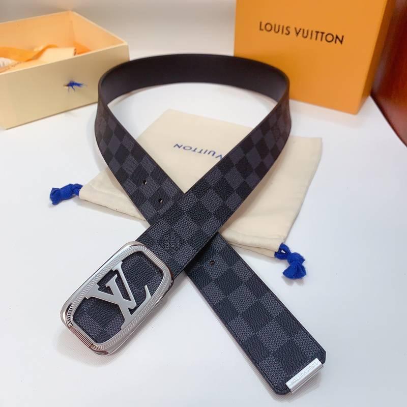 Louis Vuitton Belt 'Black/Grey' - SleekGait