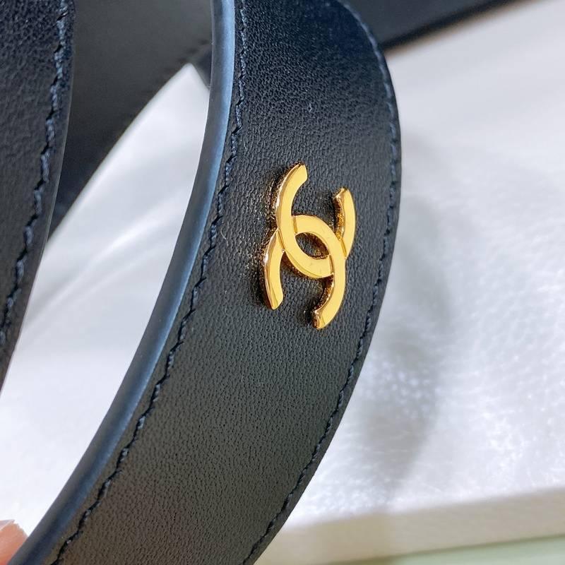 Chanel Women Logo Banding Belt 'Black' - SleekGait