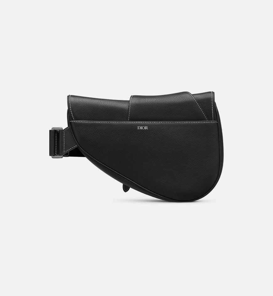 Dior Saddle Bag Black Grained Calfskin - SleekGait