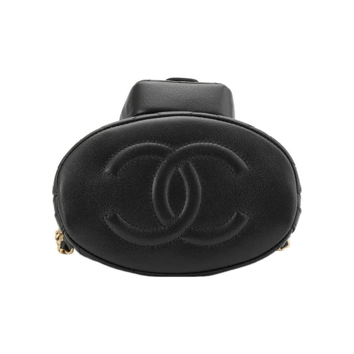 CHANEL Small Drawstring 23A Bucket Black